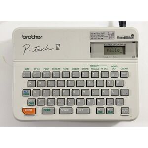 Brother P-touch III PT-10 Label Maker Unisex OS Gray Vintage Electronic System